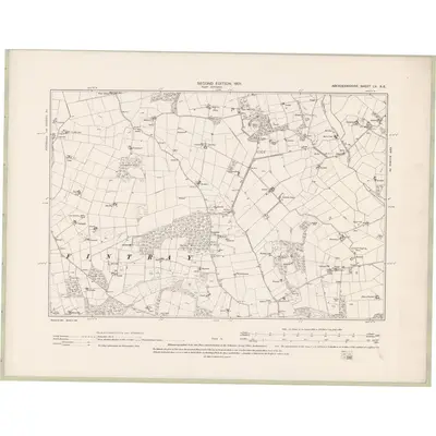 1899 Map of Aberdeenshire Sheet LV.SE, 1901 Print