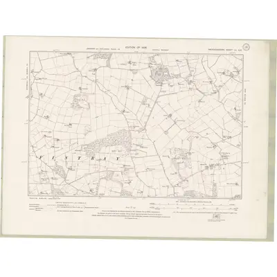 1924 Map of Aberdeenshire Sheet LV.SE, 1928 Print
