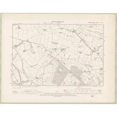 1899 Map of Aberdeenshire Sheet LV.SW, 1901 Print