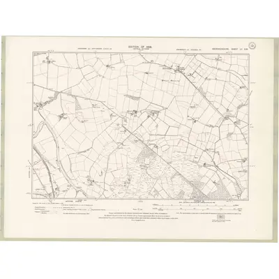 1924 Map of Aberdeenshire Sheet LV.SW, 1928 Print