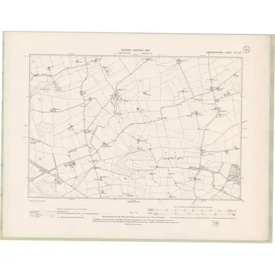 1899 Map of Aberdeenshire Sheet LVI.NE, 1901 Print