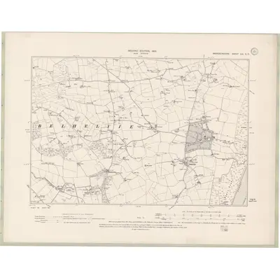 1899 Map of Aberdeenshire Sheet LVI.SE, 1901 Print