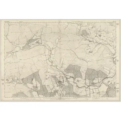 1867 Map of Aberdeenshire, Sheet LX, 1869 Print
