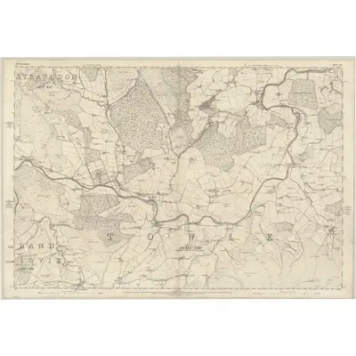 1867 Map of Aberdeenshire, Sheet LXI, 1870 Print
