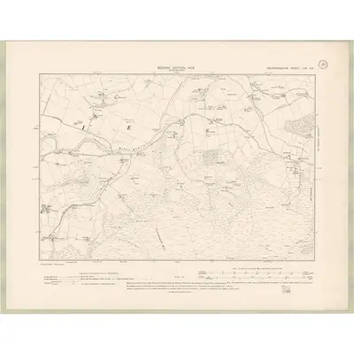 1900 Map of Aberdeenshire Sheet LXI.SE, 1902 Print