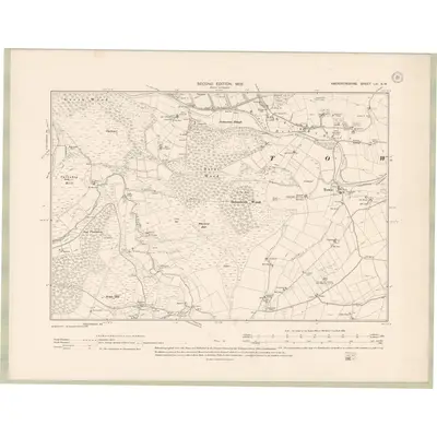 1900 Map of Aberdeenshire Sheet LXI.SW, 1902 Print
