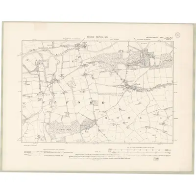 1899 Map of Aberdeenshire Sheet LXII.NE, 1902 Print