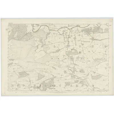 1866 Map of Aberdeenshire, Sheet LXII, 1869 Print