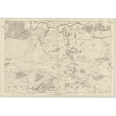 1866 Map of Aberdeenshire, Sheet LXII, 1869 Print