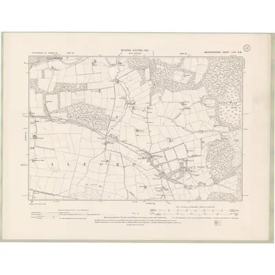 1899 Map of Aberdeenshire Sheet LXIII.NW, 1901 Print