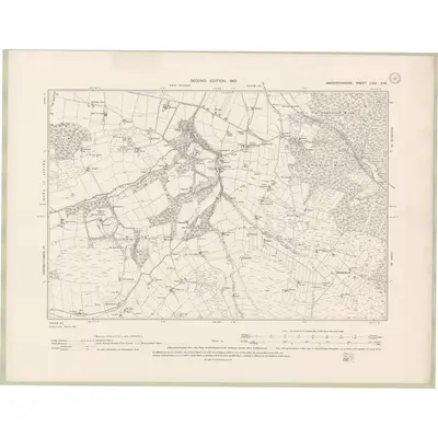 1899 Map of Aberdeenshire Sheet LXIII.SW, 1901 Print