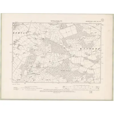 1899 Map of Aberdeenshire Sheet LXIV.NE, 1901 Print