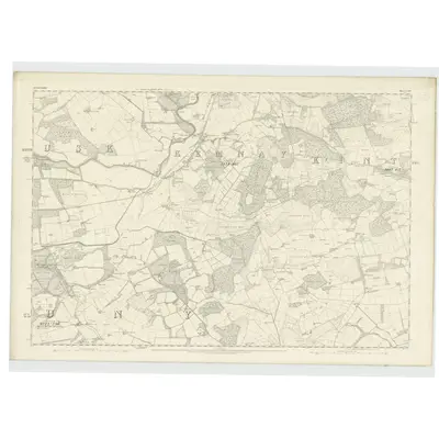 1864 Map of Aberdeenshire, Sheet LXIV, 1869 Print