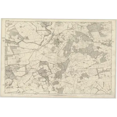 1864 Map of Aberdeenshire, Sheet LXIV, 1869 Print