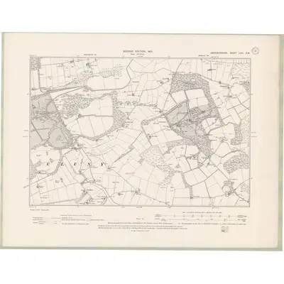 1899 Map of Aberdeenshire Sheet LXIV.SW, 1901 Print
