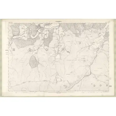 1900 Map of Aberdeenshire Sheet LXIX, 1902 Print