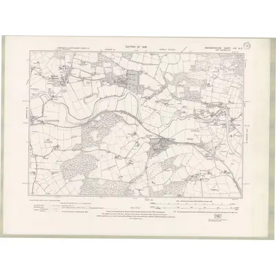 1923 Map of Aberdeenshire Sheet LXV.NE, 1928 Print