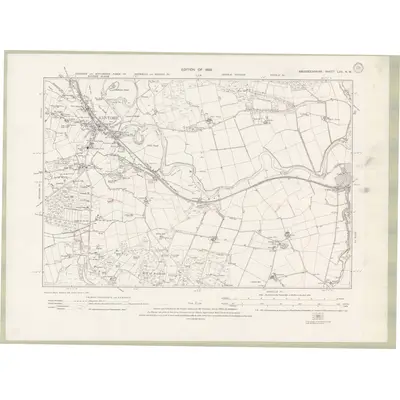 1924 Map of Aberdeenshire Sheet LXV.NW, 1928 Print