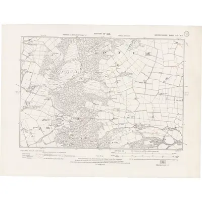1923 Map of Aberdeenshire Sheet LXV.SE, 1928 Print