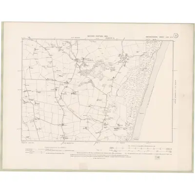 1899 Map of Aberdeenshire Sheet LXVI.NE, 1901 Print