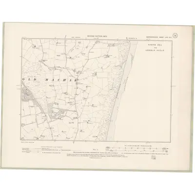 1899 Map of Aberdeenshire Sheet LXVI.SE, 1902 Print