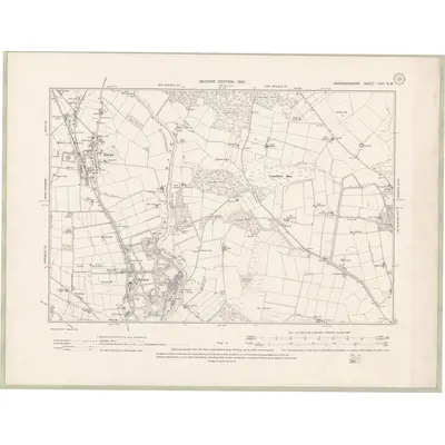 1899 Map of Aberdeenshire Sheet LXVI.SW, 1901 Print