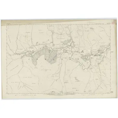 1867 Map of Aberdeenshire, Sheet LXVIII, 1869 Print