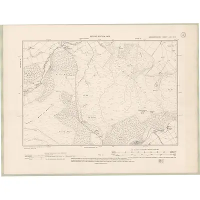 1900 Map of Aberdeenshire Sheet LXX.NW, 1902 Print