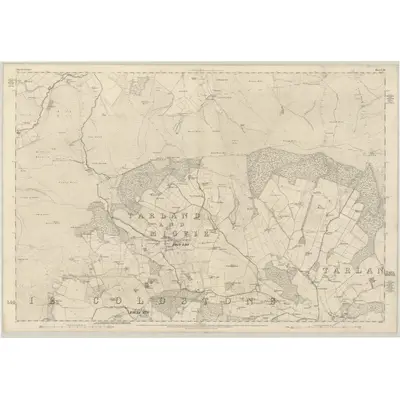 1868 Map of Aberdeenshire, Sheet LXX, 1870 Print