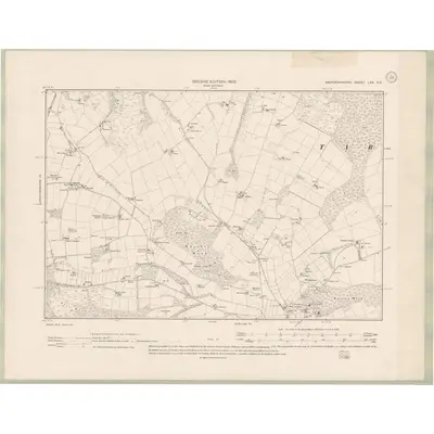 1900 Map of Aberdeenshire Sheet LXX.SE, 1902 Print