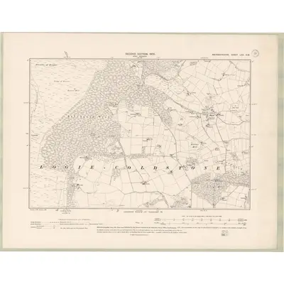 1900 Map of Aberdeenshire Sheet LXX.SW, 1902 Print