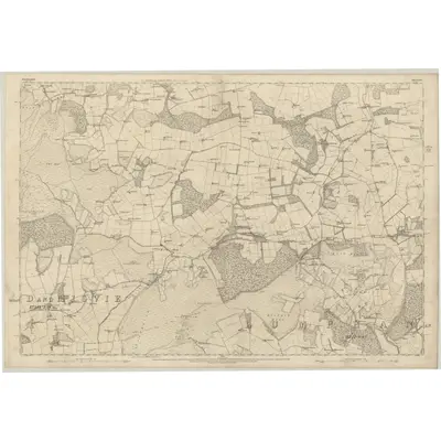 1867 Map of Aberdeenshire, Sheet LXXI, 1869 Print