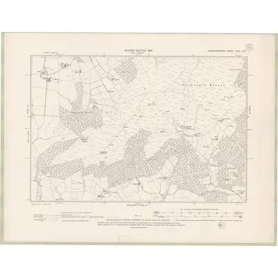 1899 Map of Aberdeenshire Sheet LXXII.NW, 1901 Print