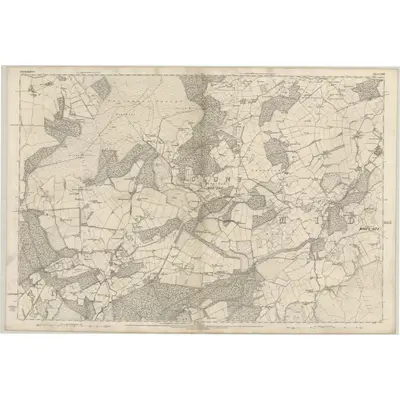 1865 Map of Aberdeenshire, Sheet LXXII, 1869 Print
