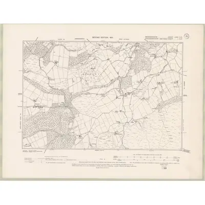 1899 Map of Aberdeenshire Sheet LXXII.SE, 1901 Print