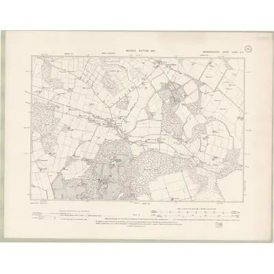 1899 Map of Aberdeenshire Sheet LXXIII.NE, 1901 Print