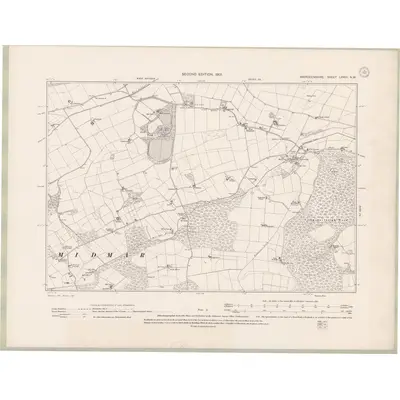 1899 Map of Aberdeenshire Sheet LXXIII.NW, 1901 Print