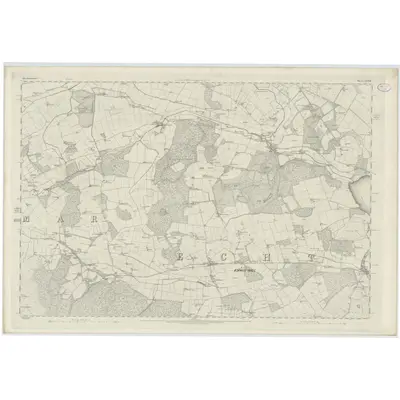 1865 Map of Aberdeenshire, Sheet LXXIII, 1869 Print