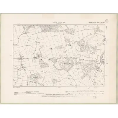 1899 Map of Aberdeenshire Sheet LXXIII.SE, 1901 Print