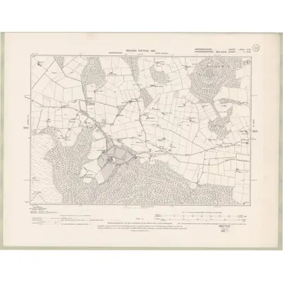 1899 Map of Aberdeenshire Sheet LXXIII.SW, 1901 Print