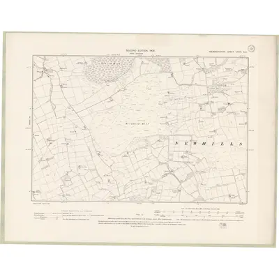 1899 Map of Aberdeenshire Sheet LXXIV.NE, 1902 Print