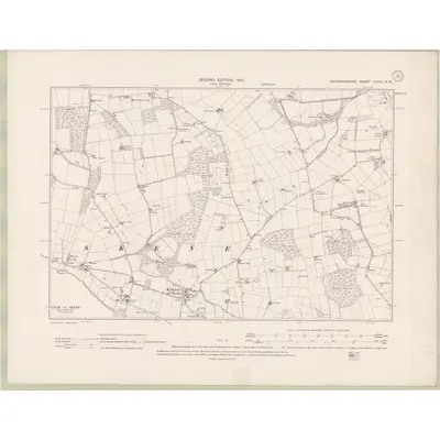 1899 Map of Aberdeenshire Sheet LXXIV.NW, 1901 Print