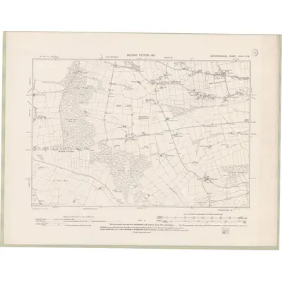 1899 Map of Aberdeenshire Sheet LXXIV.SW, 1901 Print