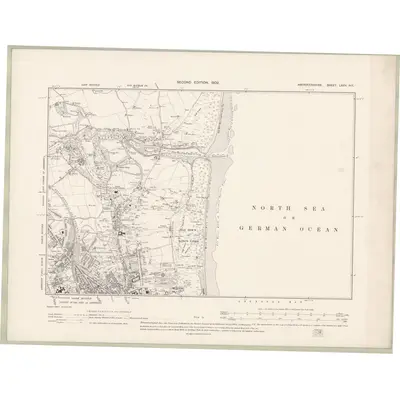 1899 Map of Aberdeenshire Sheet LXXV.NE, 1902 Print