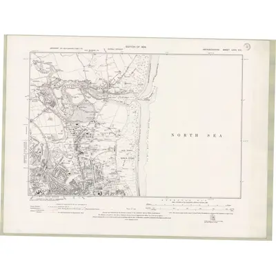 1924 Map of Aberdeenshire Sheet LXXV.NE, 1928 Print