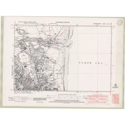 1924 Map of Aberdeenshire Sheet LXXV.NE, 1938 Print