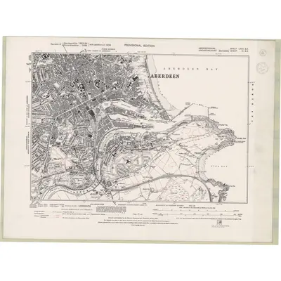 1923 Map of Aberdeenshire Sheet LXXV.SE, 1944 Print