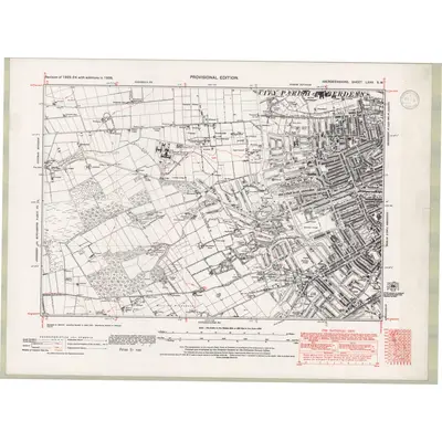 1923 Map of Aberdeenshire Sheet LXXV.SW, 1938 Print