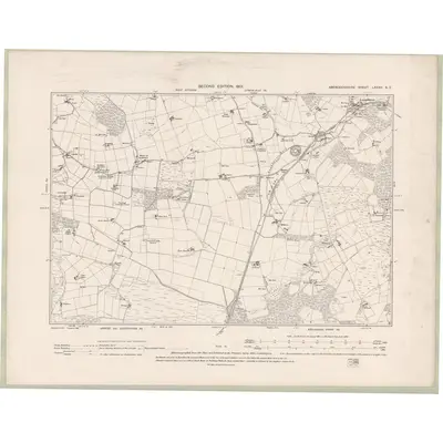 1899 Map of Aberdeenshire Sheet LXXXII.NE, 1901 Print