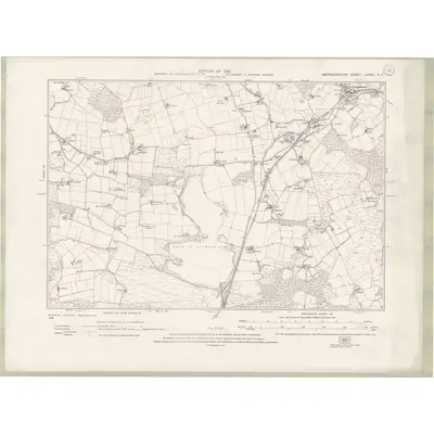 1929 Map of Aberdeenshire Sheet LXXXII.NE, 1931 Print